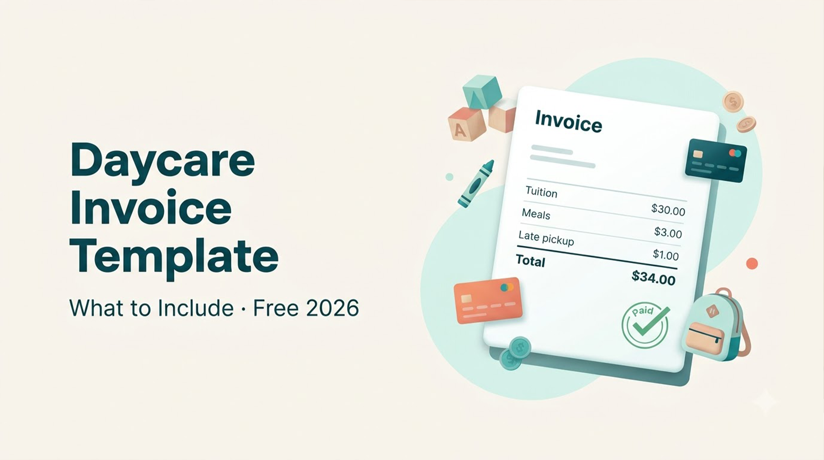 Daycare Invoice Template: What to Include + a Free 2026 Template
