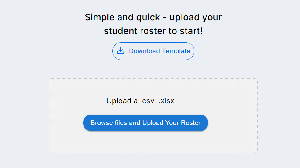 Steps to upload your roster