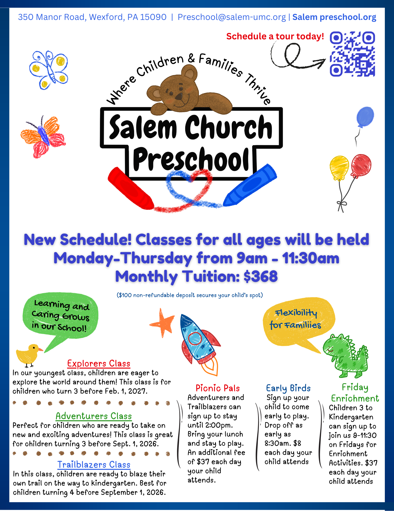 Children at Salem Church Preschool
